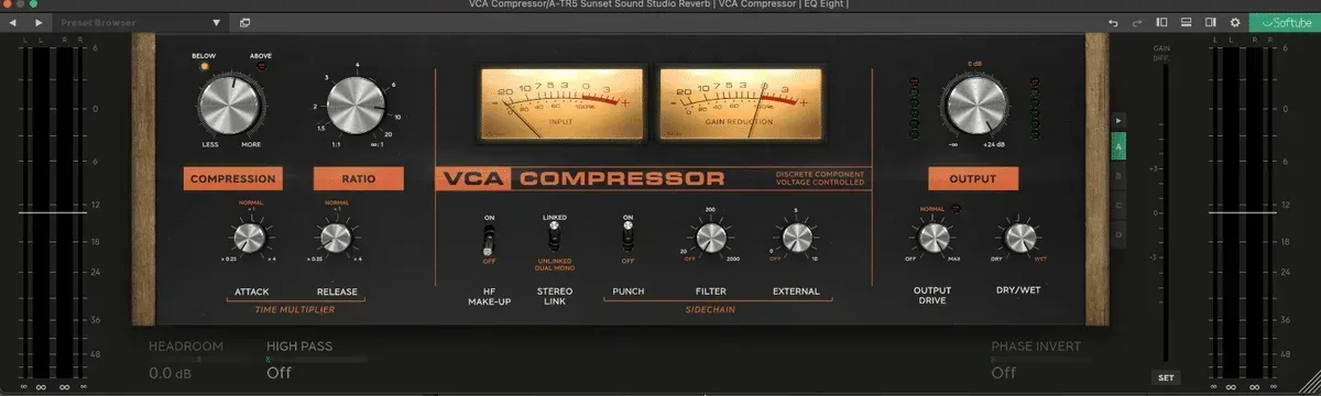 SoftubeのVCA COMPRESSORはご機嫌