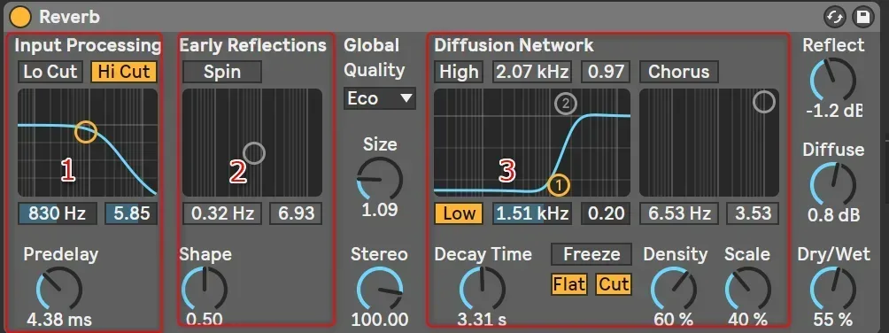 Ableton LIVEのReverbで遊ぼう