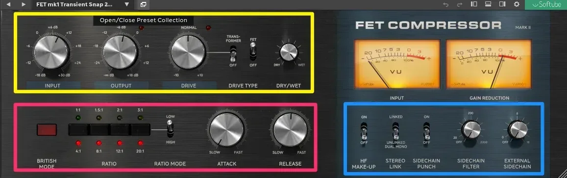 SoftubeのFet Compressor mkⅡは色々凄かった